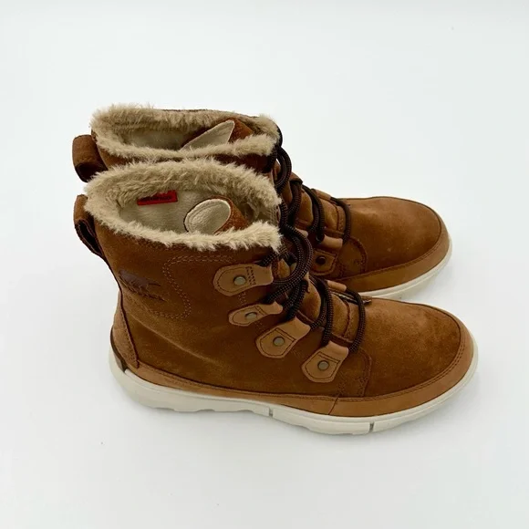 SOREL Explorer II Joan Lace Up Boots | Waterproof | Size 7.5 | Worn Lightly - Picture 4 of 9